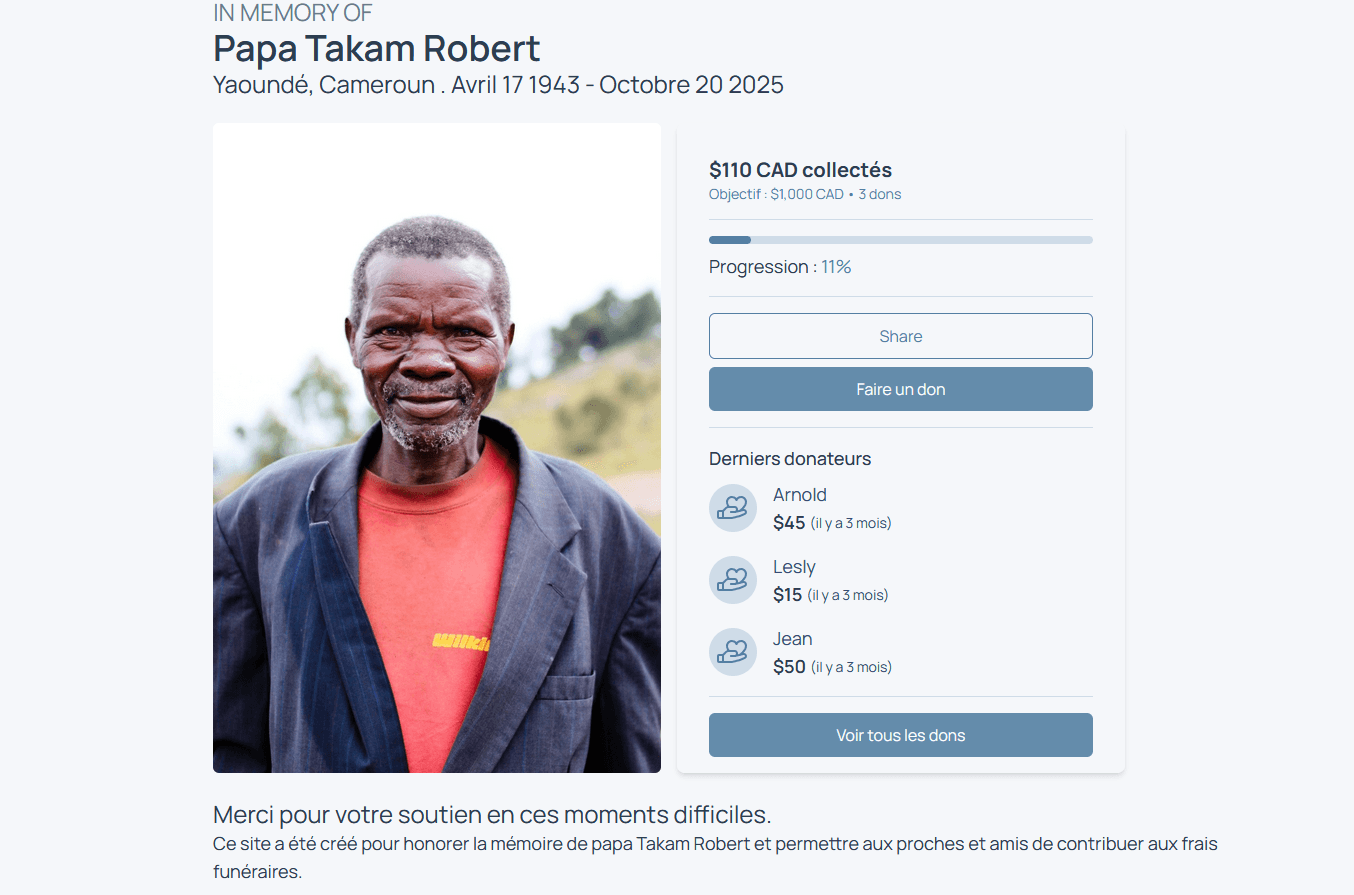 Hommage — Donation Platform