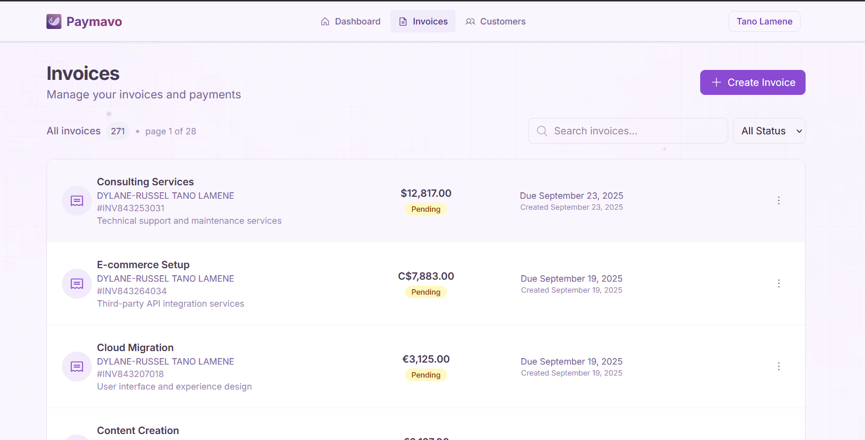 Paymavo — SaaS Invoicing Platform image 4
